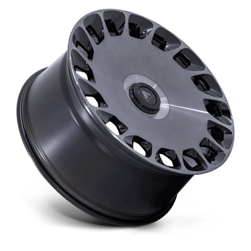 Asanti Black AB045 ARISTOCRAT Gloss Black Machined Fc W/ Ddt 20x10.5 +18 Custom 72.6mm - Wheelwiz