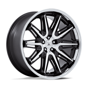 Asanti Black AB047 IMPERATOR Gloss Black Machined W/ Ss Lip 20x9 +45 5x112mm 66.6mm - Wheelwiz