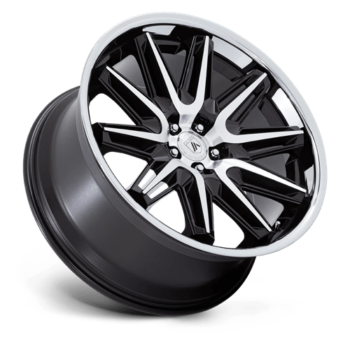 Asanti Black AB047 IMPERATOR Gloss Black Machined W/ Ss Lip 22x10.5 +38 5x120mm 72.6mm