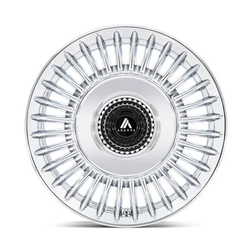 Asanti Black AB040 TIARA Chrome 22x10.5 +38 5x112|5x120mm 74.1mm - Wheelwiz