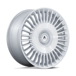 Asanti Black AB040 TIARA Gloss Silver Bright Mach Face 20x9 +35 5x112|5x114.3mm 72.6mm - Wheelwiz