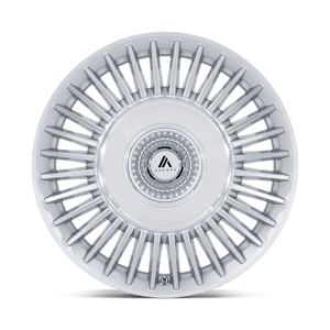 Asanti Black AB040 TIARA Gloss Silver Bright Mach Face 20x10.5 +18 5x115|5x120mm 74.1mm - Wheelwiz