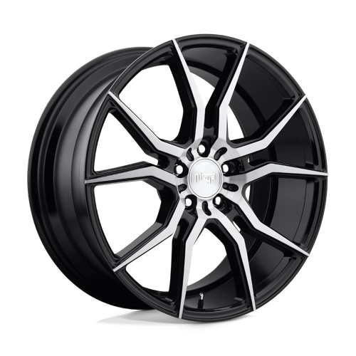 Niche M166 ASCARI Gloss Black Brushed 20x10 +40 5x114.3mm 72.6mm - WheelWiz