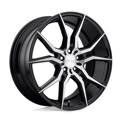 Niche M166 ASCARI Gloss Black Brushed 19x9.5 +35 5x120mm 72.6mm - Wheelwiz