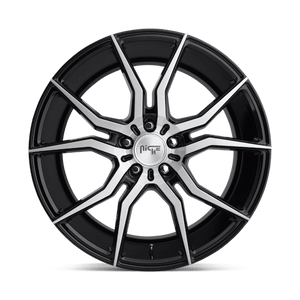 Niche M166 ASCARI Gloss Black Brushed 20x10.5 +35 5x120mm 72.6mm - WheelWiz