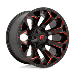 Fuel Offroad D787 ASSAULT Matte Black Red Milled 22x12 -44 5x114.3|5x127mm 78.1mm - Wheelwiz