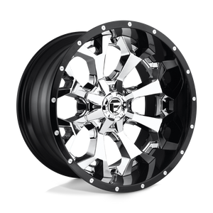 Fuel Offroad D246 ASSAULT Chrome Plated Gloss Black Lip 20x12 -43 8x165.1mm 125.1mm - 2 PIECE - WheelWiz