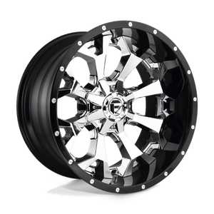 Fuel Offroad D246 ASSAULT Chrome Plated Gloss Black Lip 20x12 -43 8x170mm 125.1mm - 2 PIECE - Wheelwiz