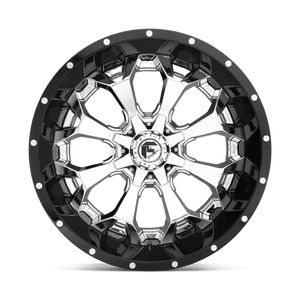 Fuel Offroad D246 ASSAULT Chrome Plated Gloss Black Lip 22x14 -70 6x135|6x139.7mm 106.1mm - 2 PIECE - WheelWiz