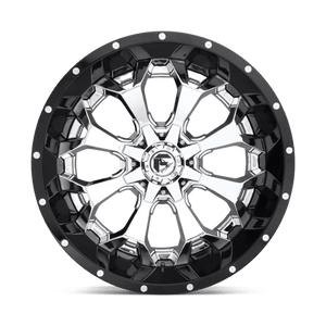 Fuel Offroad D246 ASSAULT Chrome Plated Gloss Black Lip 22x10 -13 6x135|6x139.7mm 106.1mm - 2 PIECE - Wheelwiz