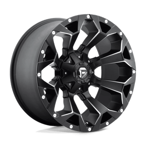 Fuel Offroad D546 ASSAULT Matte Black Milled 18x9 -12 8x180mm 124.2mm - WheelWiz