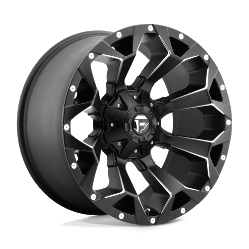 Fuel Offroad D546 ASSAULT Matte Black Milled 20x9 +1 8x165.1mm 125.1mm - Wheelwiz