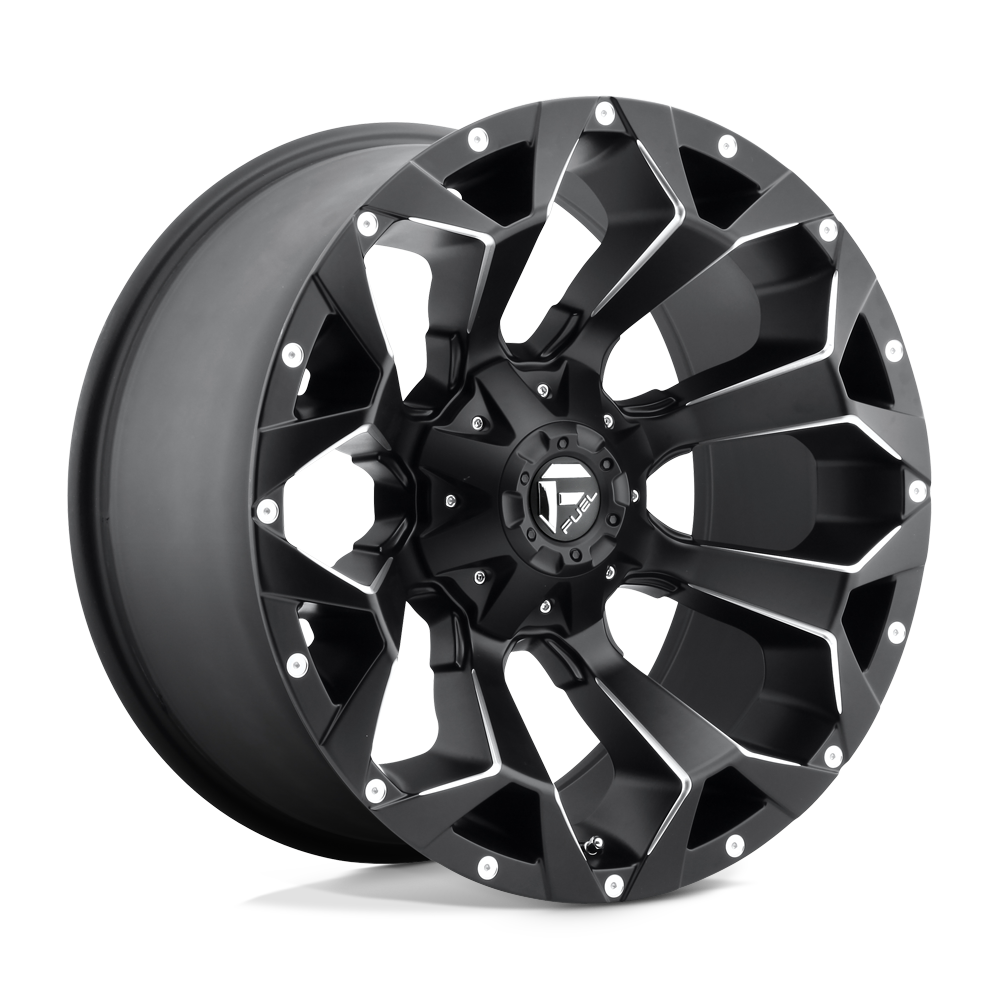 Fuel Offroad D546 ASSAULT Matte Black Milled 22x12 -44 6x135|6x139.7mm 106.1mm - WheelWiz