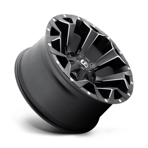 Fuel Offroad D546 ASSAULT Matte Black Milled 20x9 +1 8x165.1mm 125.1mm - Wheelwiz