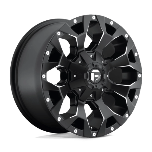 Fuel Offroad D546 ASSAULT Matte Black Milled 17x8.5 +25 6x135|6x139.7mm 106.1mm - Wheelwiz