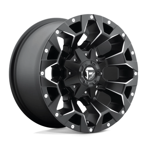 Fuel Offroad D546 ASSAULT Matte Black Milled 17x9 +1 6x135|6x139.7mm 106.1mm - Wheelwiz