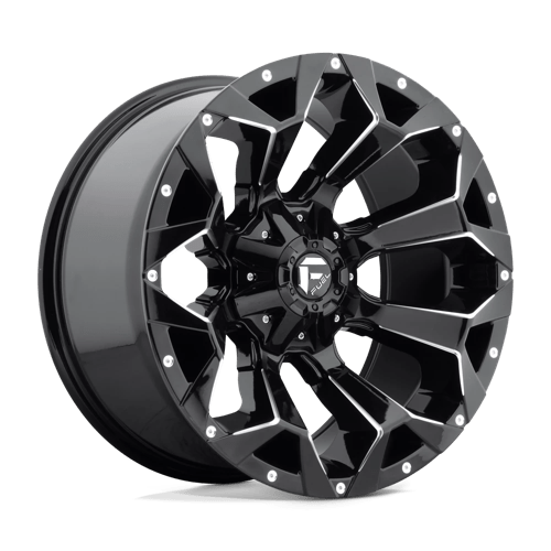 Fuel Offroad D576 ASSAULT Gloss Black Milled 20x9 +01 5x139.7|5x150mm 110.1mm - WheelWiz