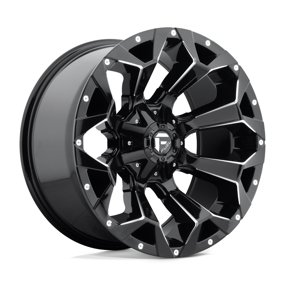 Fuel Offroad D576 ASSAULT Gloss Black Milled 18x9 +20 6x135|6x139.7mm 106.1mm - WheelWiz