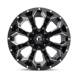 Fuel Offroad D576 ASSAULT Gloss Black Milled 20x10 -18 6x135|6x139.7mm 106.1mm - WheelWiz