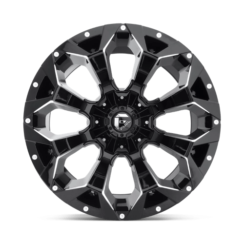 Fuel Offroad D576 ASSAULT Gloss Black Milled 20x10 -22 6x135|6x139.7mm 106.1mm - Wheelwiz
