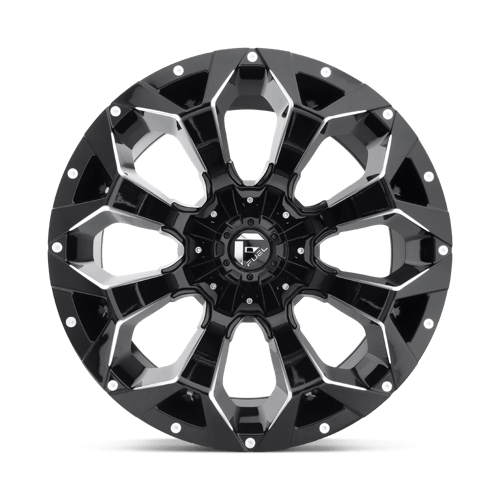 Fuel Offroad D576 ASSAULT Gloss Black Milled 20x9 +20 6x135|6x139.7mm 106.1mm - WheelWiz