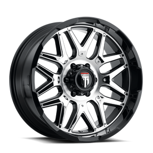 American Truxx GRIND Gloss black machined 20x9 0 6x139.7mm 106.1mm - WheelWiz