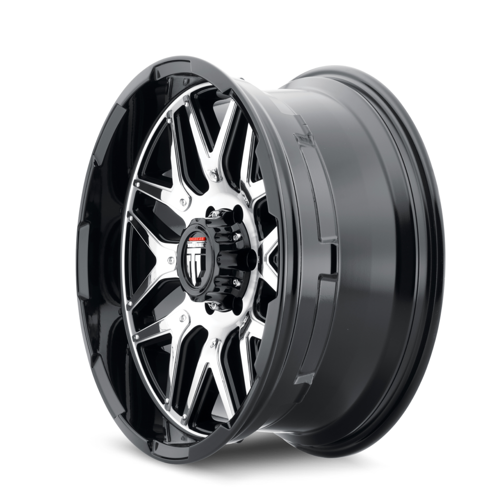 American Truxx GRIND Gloss black machined 20x9 0 6x139.7mm 106.1mm - WheelWiz