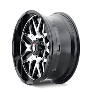 American Truxx GRIND Gloss black machined 20x9 -12 5x139.7mm 87.1mm