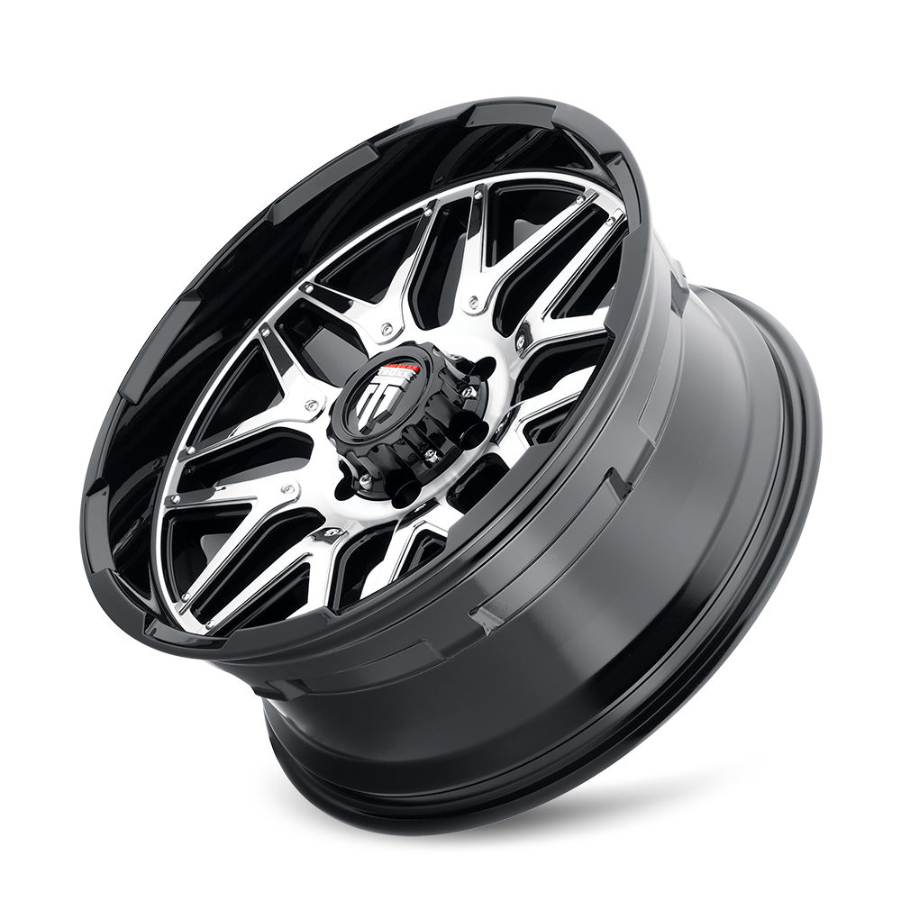 American Truxx GRIND Gloss black machined 20x9 0 8x165.1mm 125.2mm - Wheelwiz