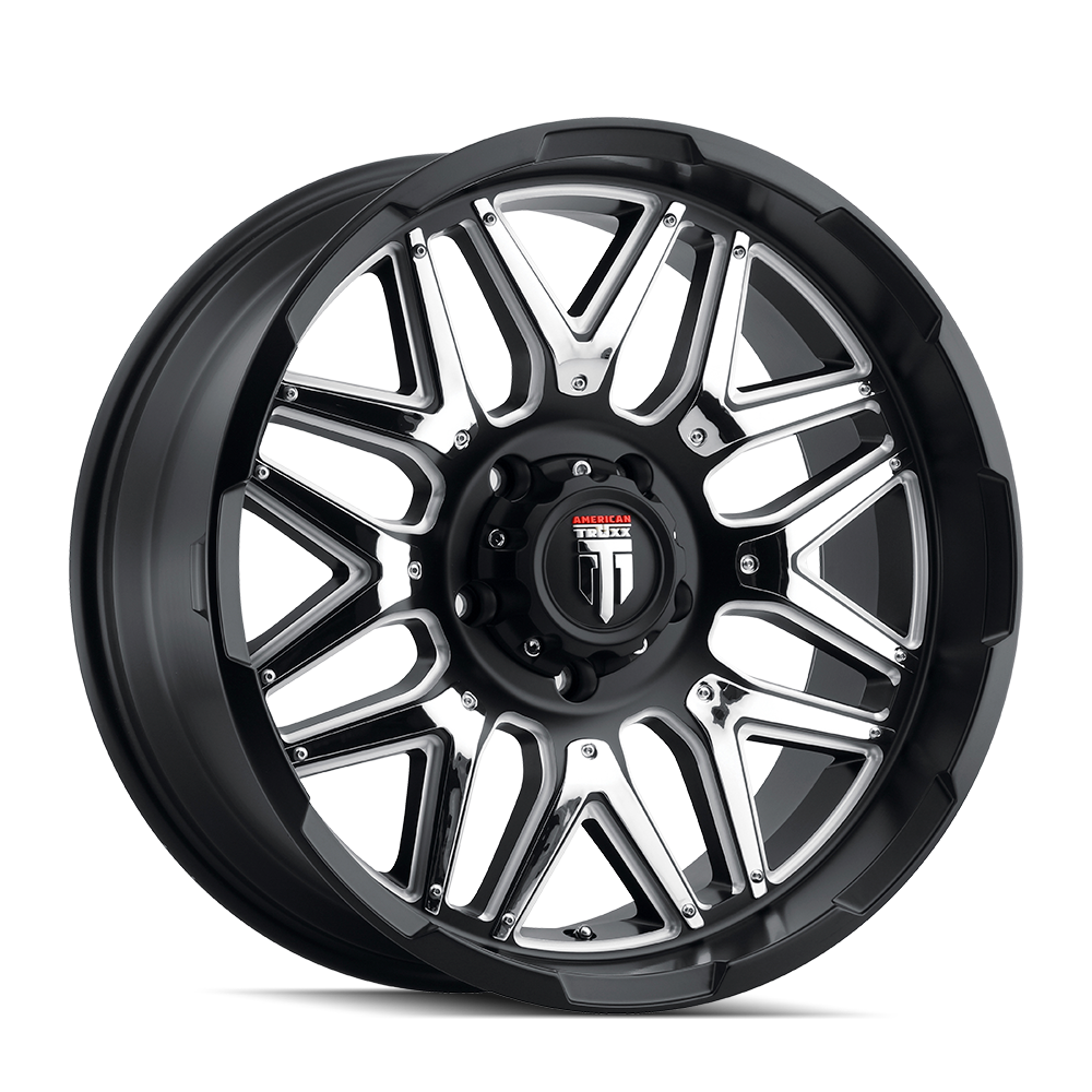 American Truxx GRIND Matte black milled 20x9 0 8x180mm 125.2mm - Wheelwiz