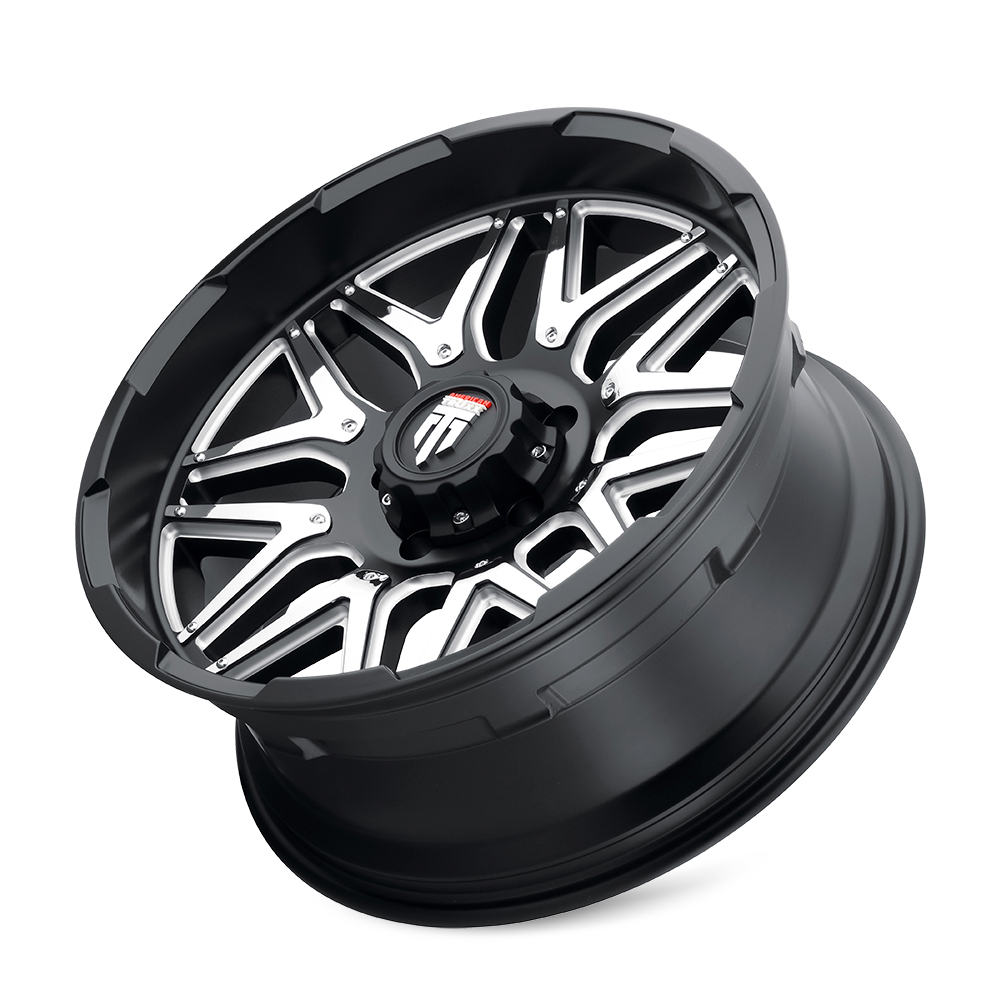 American Truxx GRIND Matte black milled 20x9 0 8x180mm 125.2mm - Wheelwiz