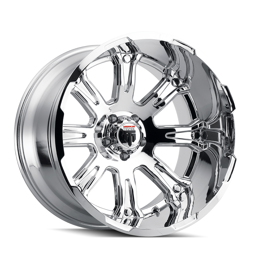 American Truxx BOMB Chrome 22x14 -76 8x180mm 125.2mm - WheelWiz