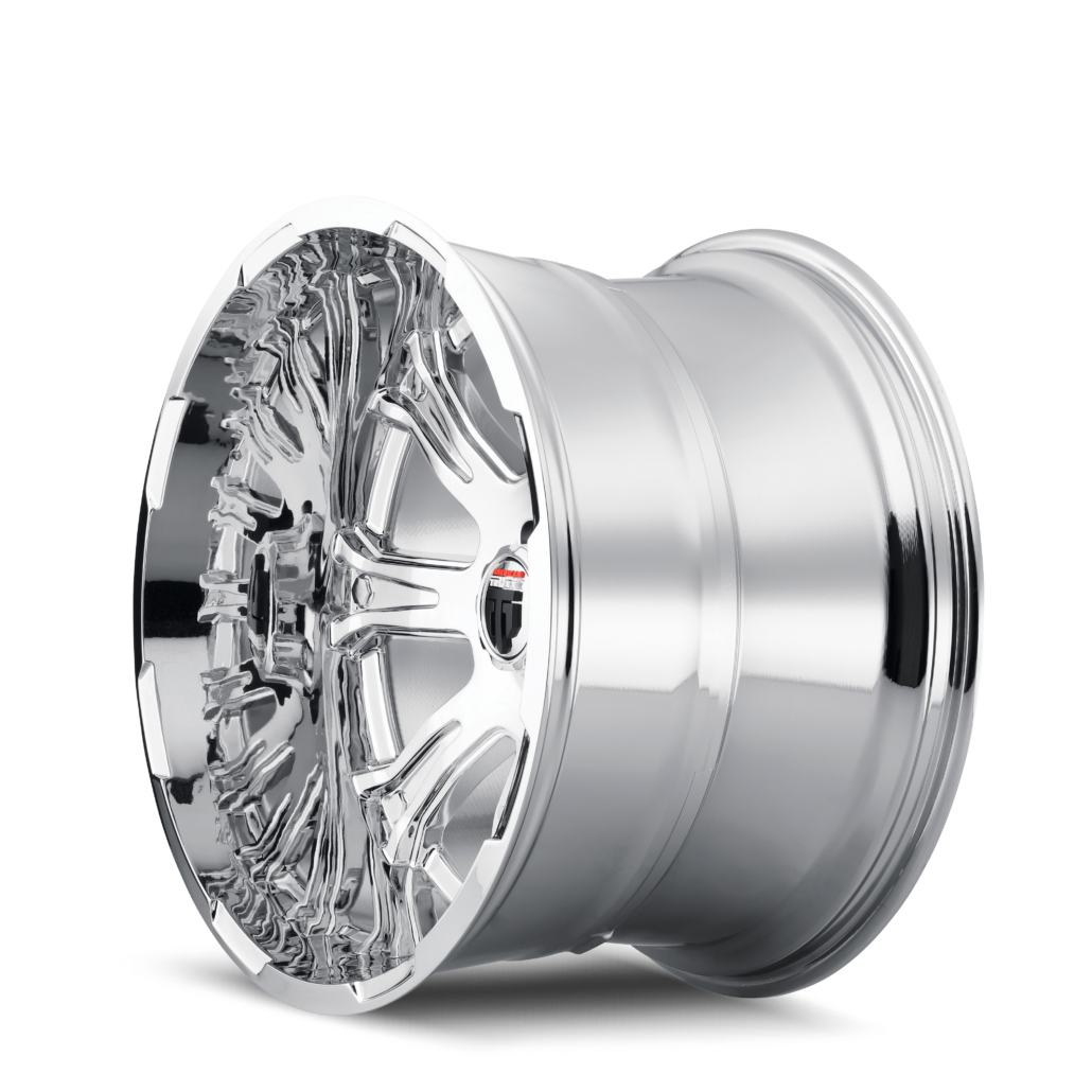 American Truxx BOMB Chrome 22x14 -76 8x180mm 125.2mm - WheelWiz