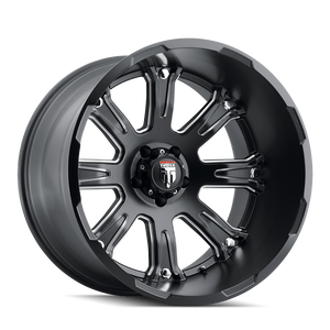 American Truxx BOMB Satin black milled 20x12 -44 5x139.7mm 87.1mm - WheelWiz