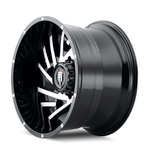 American Truxx WEB Gloss black machined 20x12 -44 5x127mm 78.1mm - Wheelwiz