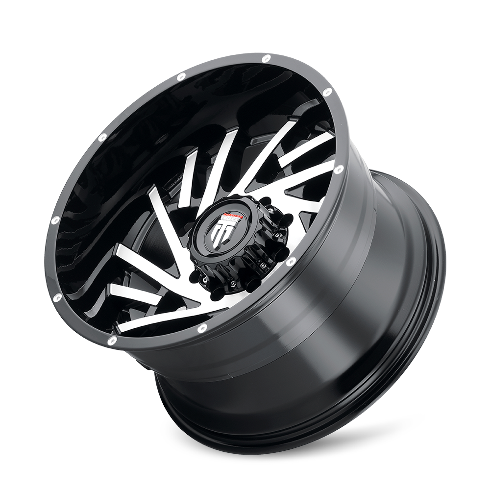 American Truxx WEB Gloss black machined 20x10 -24 5x127mm 78.1mm - Wheelwiz