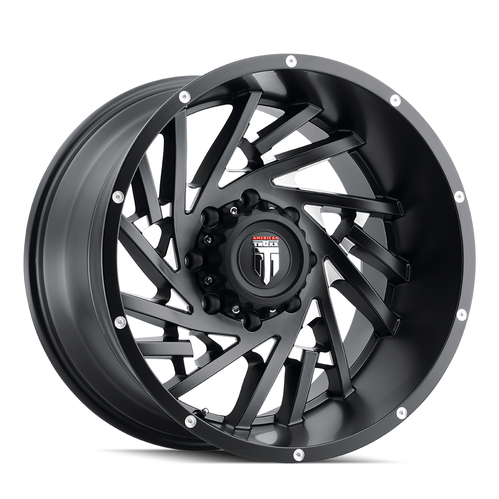 American Truxx WEB Satin black milled 20x10 -24 6x135mm 87.1mm - Wheelwiz