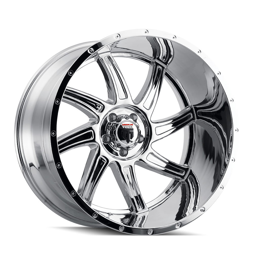 American Truxx VORTEX Chrome 22x12 -44 5x127mm 78.1mm - WheelWiz