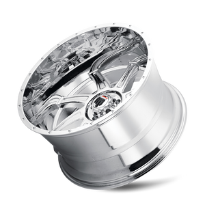 American Truxx VORTEX Chrome 20x10 -24 8x165.1mm 125.2mm - WheelWiz