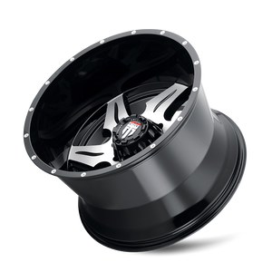 American Truxx NINJA Gloss black machined 22x14 -76 8x170mm 125.2mm - WheelWiz