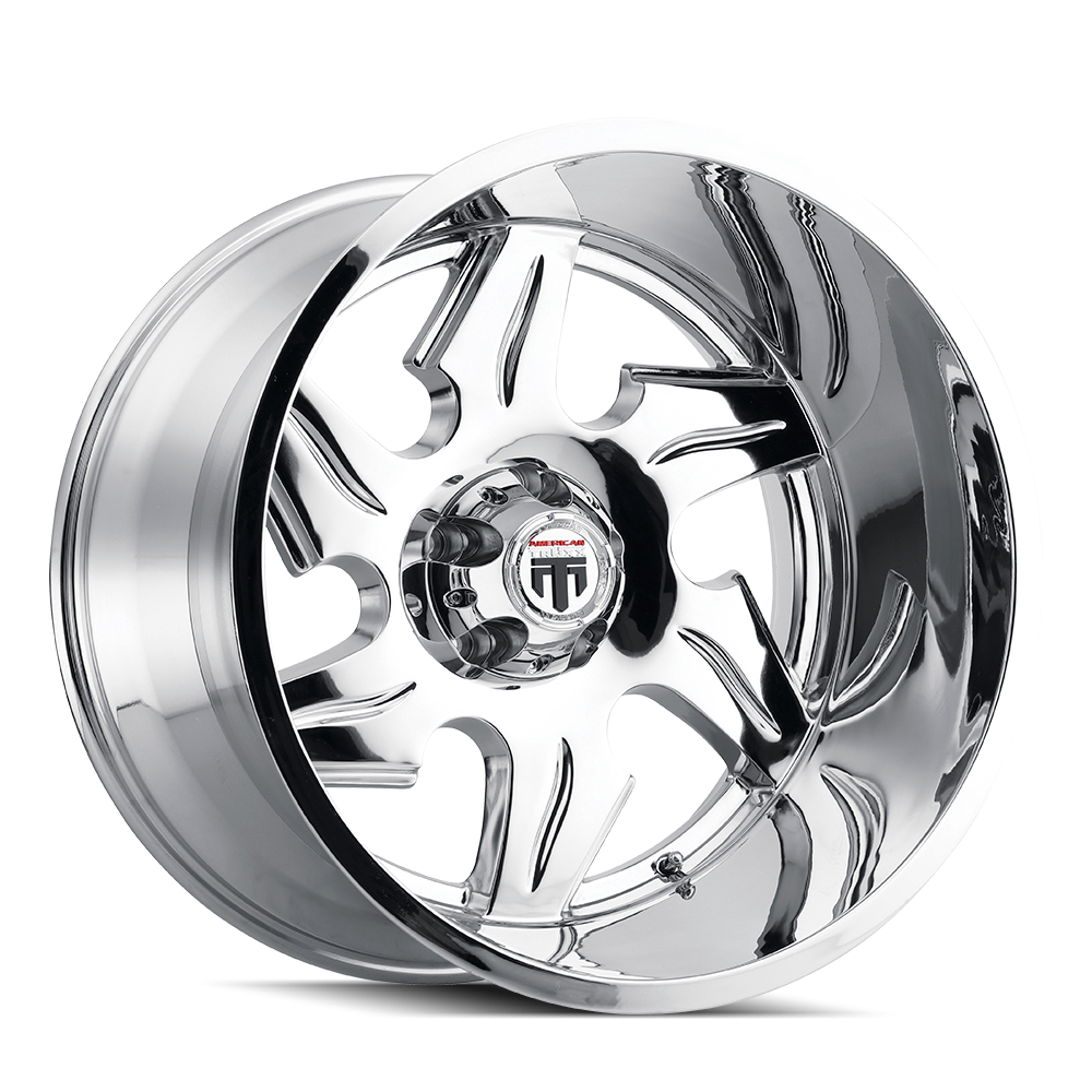 American Truxx NINJA Chrome 20x12 -44 6x139.7mm 106.1mm - Wheelwiz