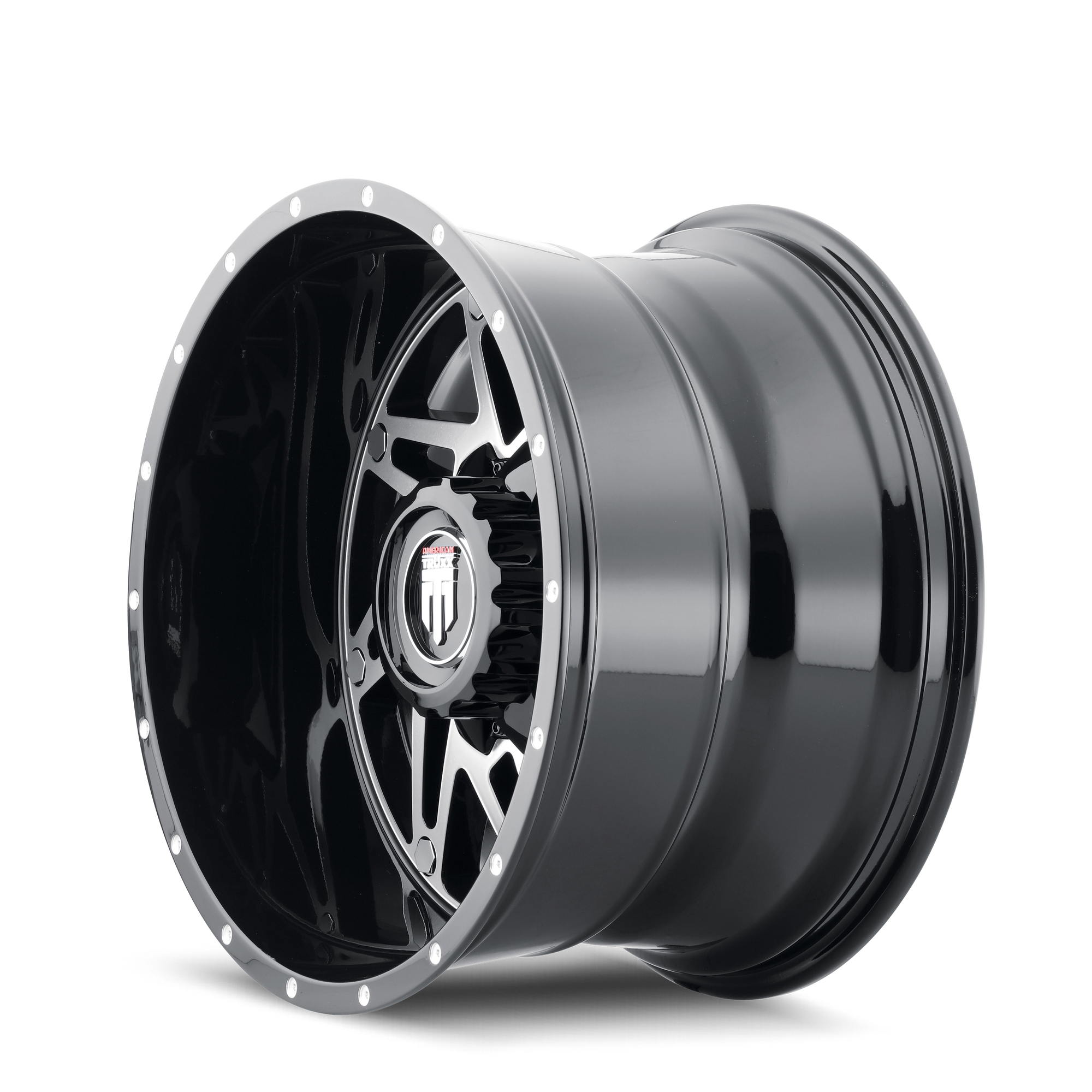 American Truxx WARRIOR Gloss black milled 20x10 -24 6x135|6x139.7mm 106.1mm