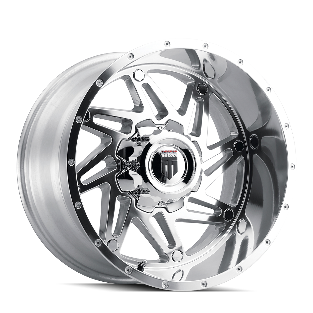 American Truxx WARRIOR Polished 22x14 -76 5x127|5x139.7mm 78.1mm - Wheelwiz