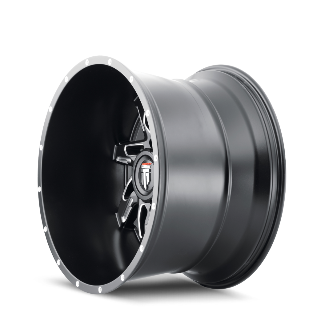 American Truxx SPYDER Satin black milled 20x10 -24 6x139.7mm 106.1mm - WheelWiz