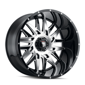 American Truxx DNA Gloss black machined 24x14 -76 8x170mm 125.2mm