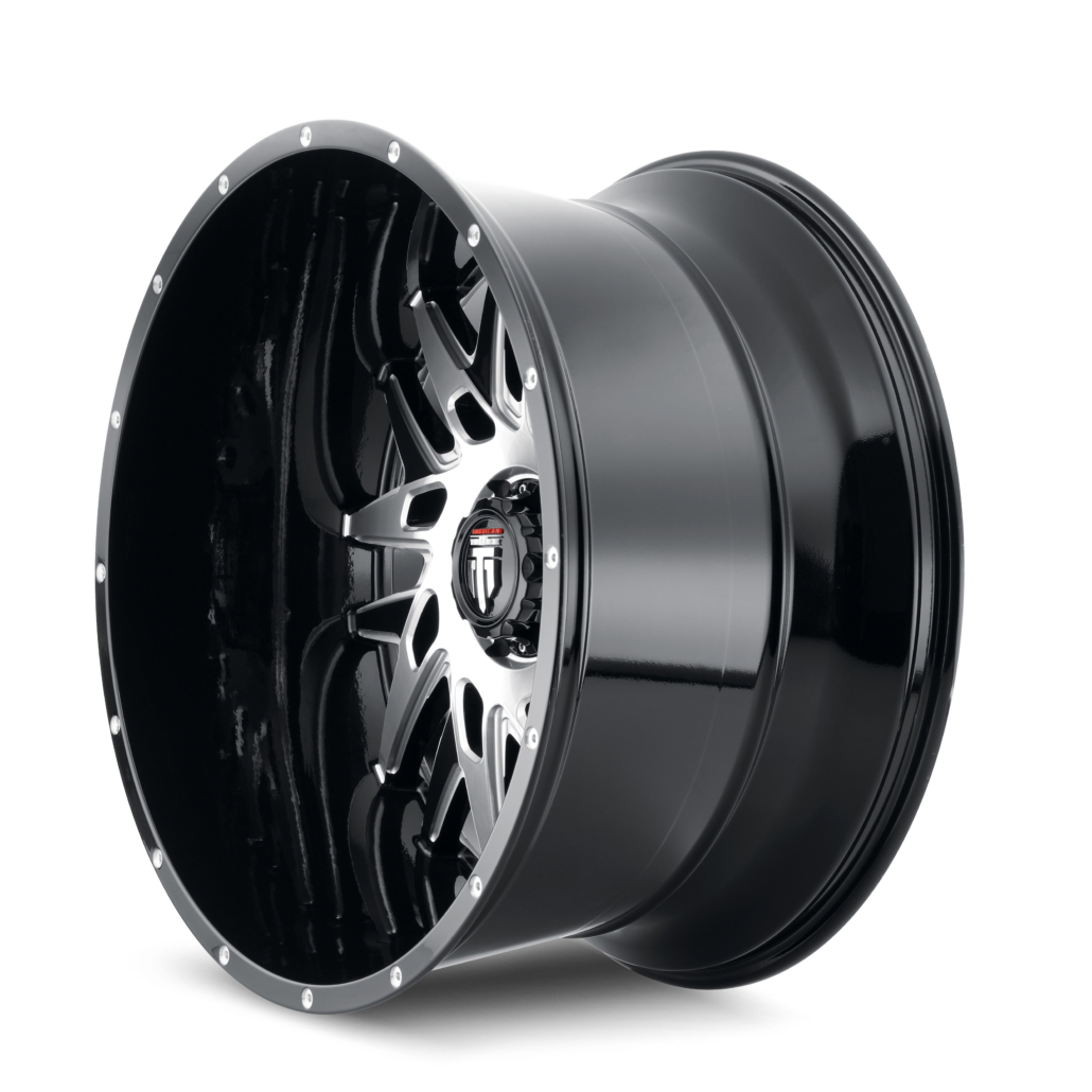 American Truxx DNA Gloss black machined 24x14 -76 6x135mm 87.1mm - WheelWiz