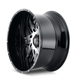 American Truxx DNA Gloss black machined 24x14 -76 6x135mm 87.1mm - WheelWiz