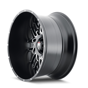 American Truxx DNA Satin black milled 22x12 -44 6x135mm 87.1mm