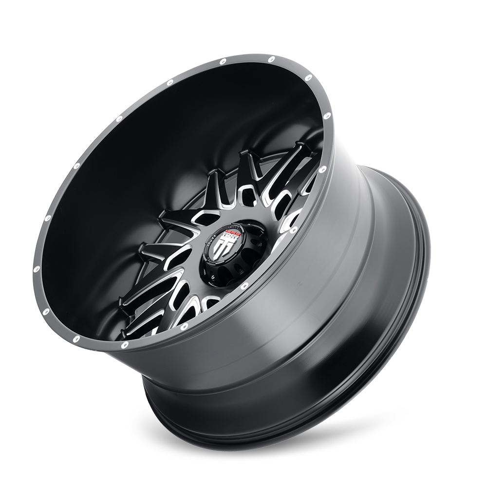 American Truxx DNA Satin black milled 22x12 -44 6x135mm 87.1mm - Wheelwiz