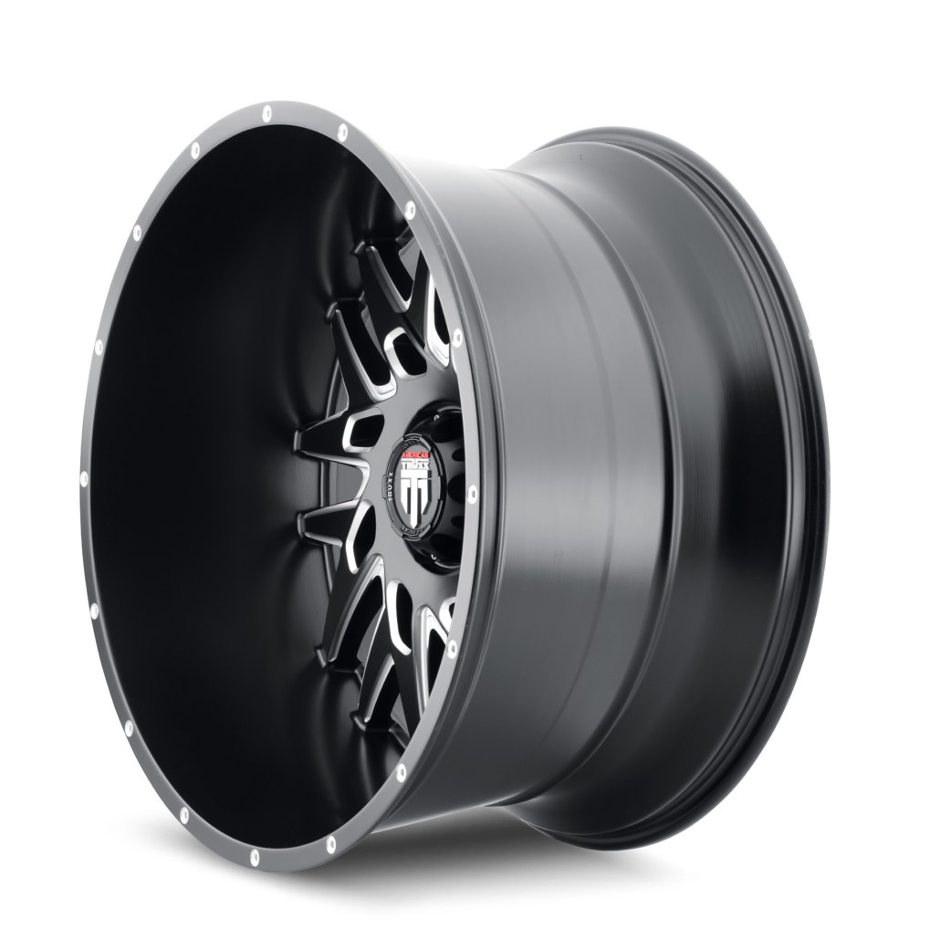 American Truxx DNA Satin black milled 22x12 -44 5x139.7mm 87.1mm - WheelWiz